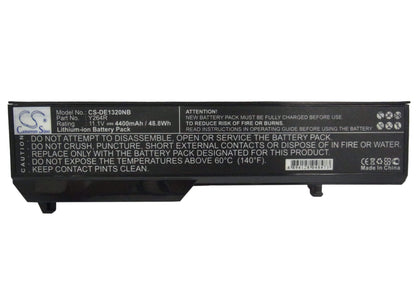 11.1V, 4400mAh, Li-ion Battery fits Dell, Inspiron 1320, Inspiron 1320n, 48.84Wh