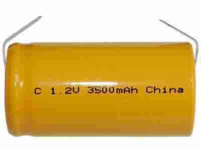 C 3500 mah nicd rechargeable battery with tabs