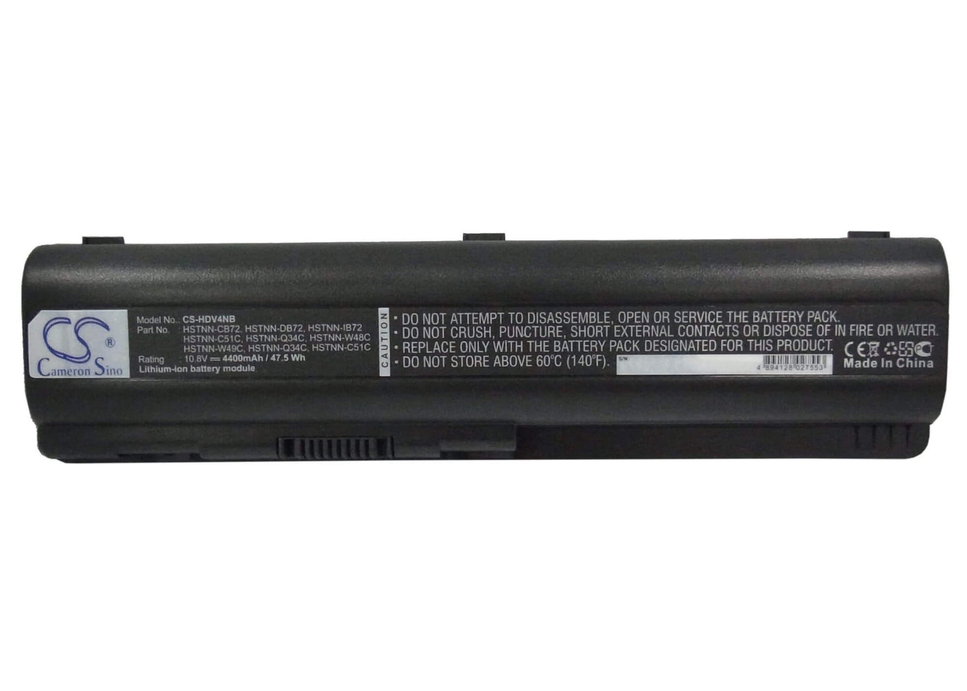 10.8V, 4400mAh, Li-ion Battery fits Compaq, Presario Cq40, Presario Cq40-305au, 47.52Wh