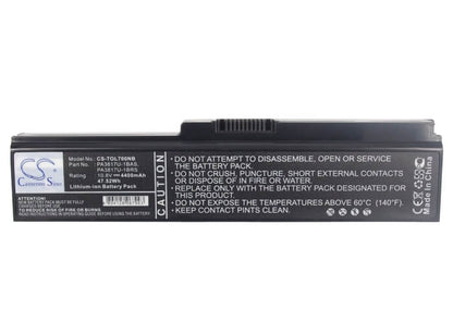 10.8V, 4400mAh, Li-ion Battery fits Toshiba, ?, satellite L700d, 47.52Wh