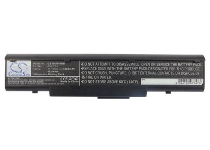 11.1V, 4400mAh, Li-ion Battery fits Benq, Joybook R45, 48.84Wh