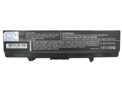 11.1V, 4400mAh, Li-ion Battery fits Dell, Inspiron 1525, Inspiron 1526, 48.84Wh