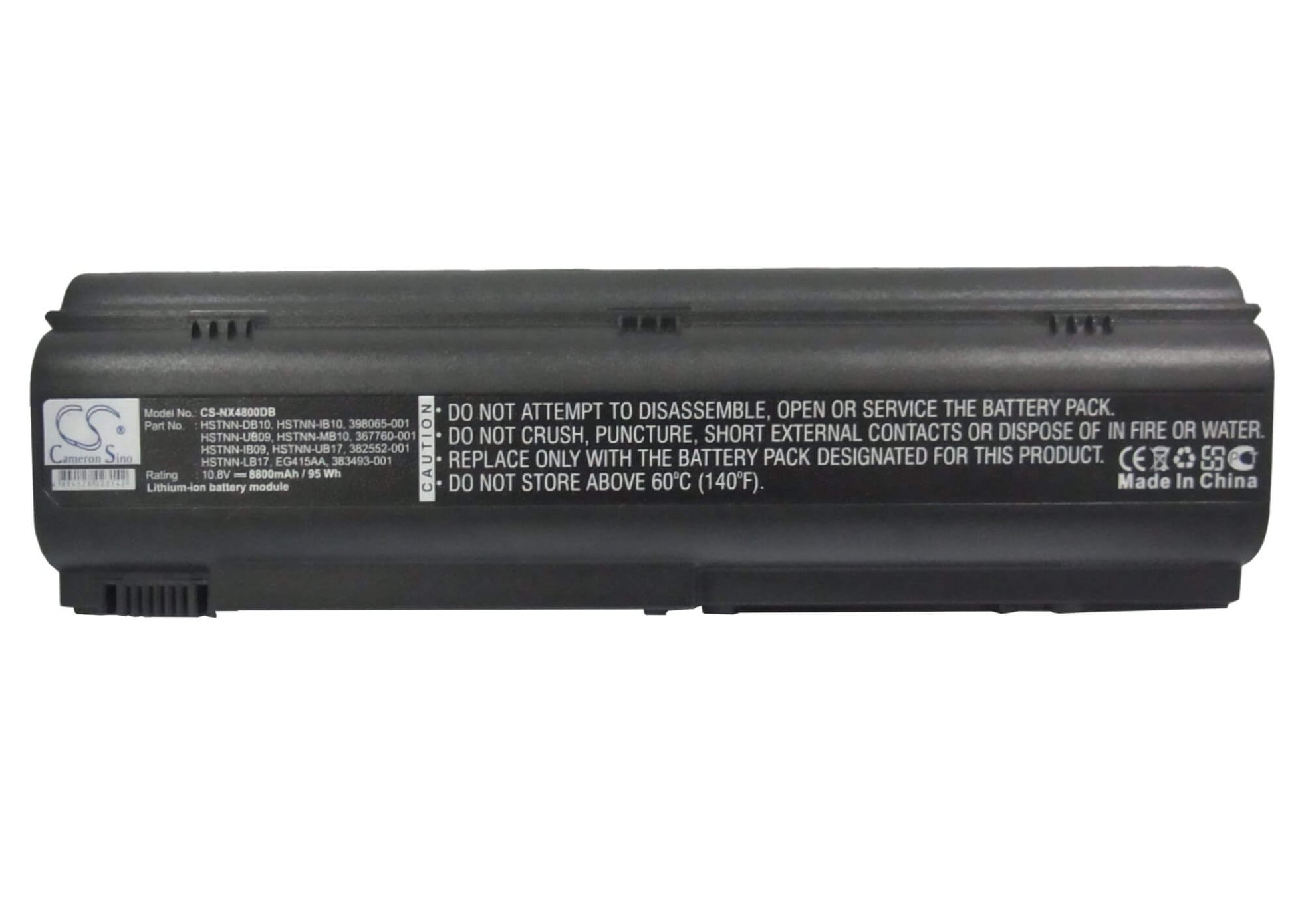 10.8V, 8800mAh, Li-ion Battery fits Hp, Business Notebook Nx4800, Business Notebook Nx7200, 95.04Wh