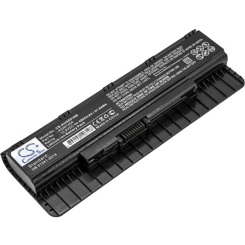 10.8V, 4800mAh, Li-ion Battery fits Asus, G551, G551j, 51.84Wh