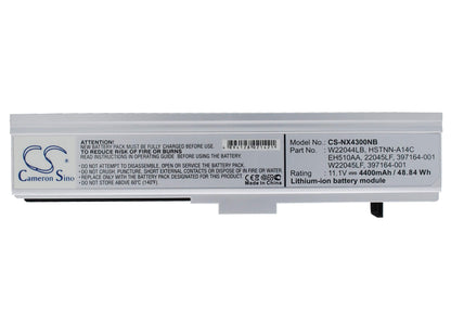 11.1V, 4400mAh, Li-ion Battery fits Hp, Business Notebook Nx4300, 48.84Wh