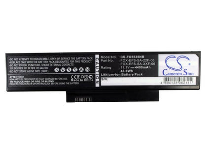 11.1V, 4400mAh, Li-ion Battery fits Fujitsu, Esprimo Mobile V5505, Esprimo Mobile V5535, 48.84Wh