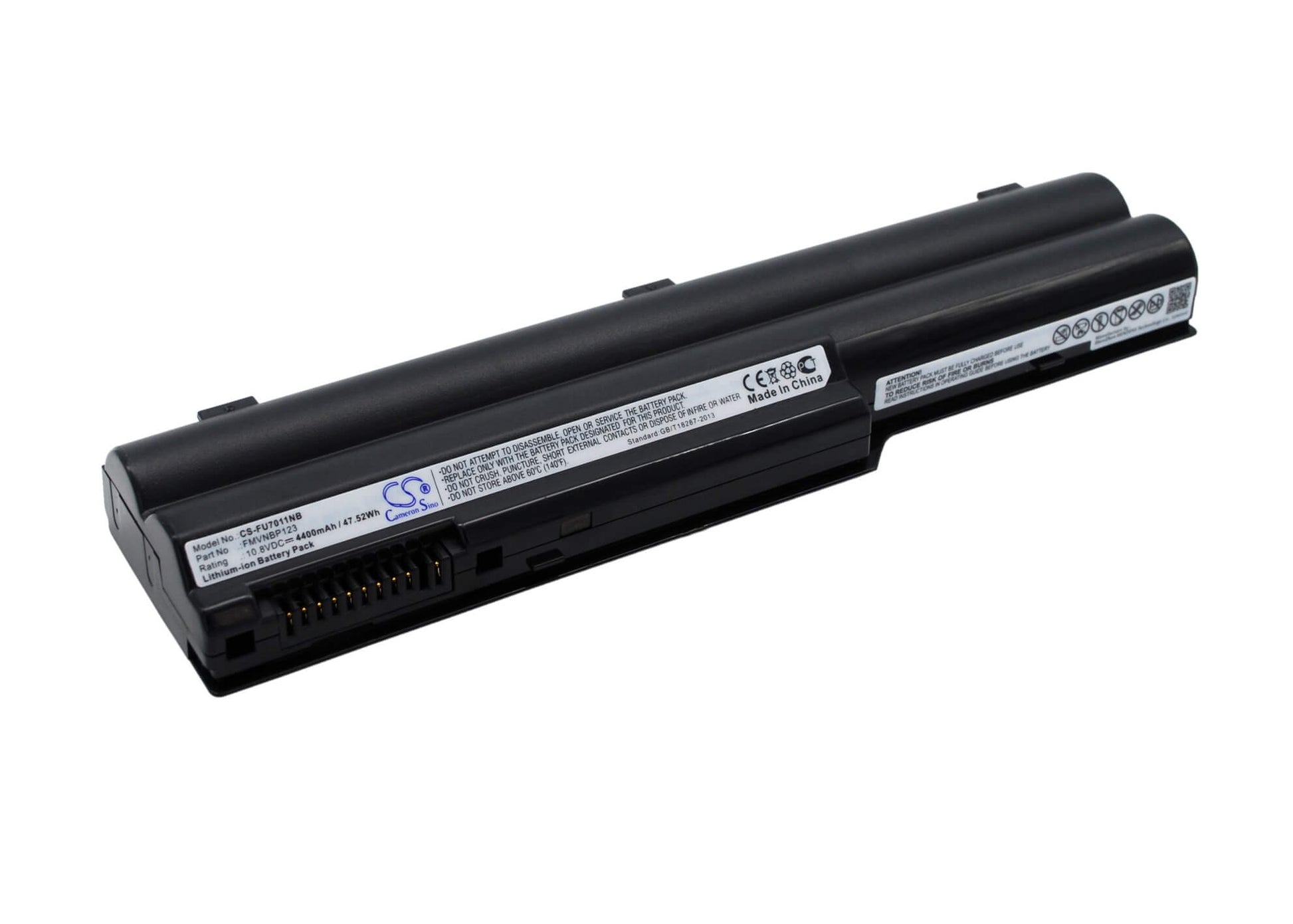 10.8V, 4400mAh, Li-ion Battery fits Fujitsu, Fmv-biblo Mg70m, Fmv-biblo Mg70m/t, 47.52Wh