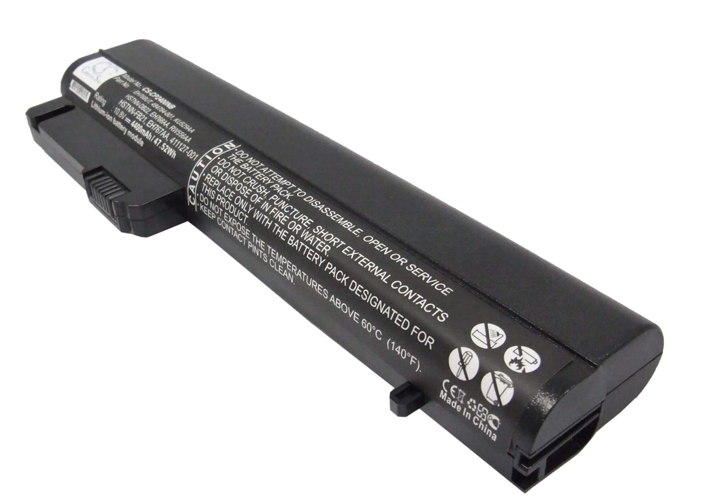 10.8V, 4400mAh, Li-ion Battery fits Compaq, Business Notebook 2400, Business Notebook 2510p, 47.52Wh