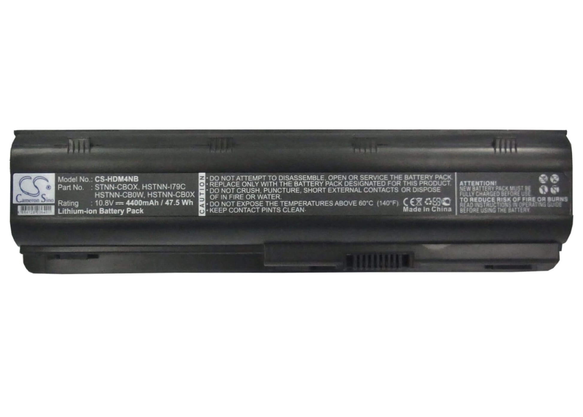 10.8V, 4400mAh, Li-ion Battery fits Hp, 62-100ee, Envy 15-1100, 47.52Wh