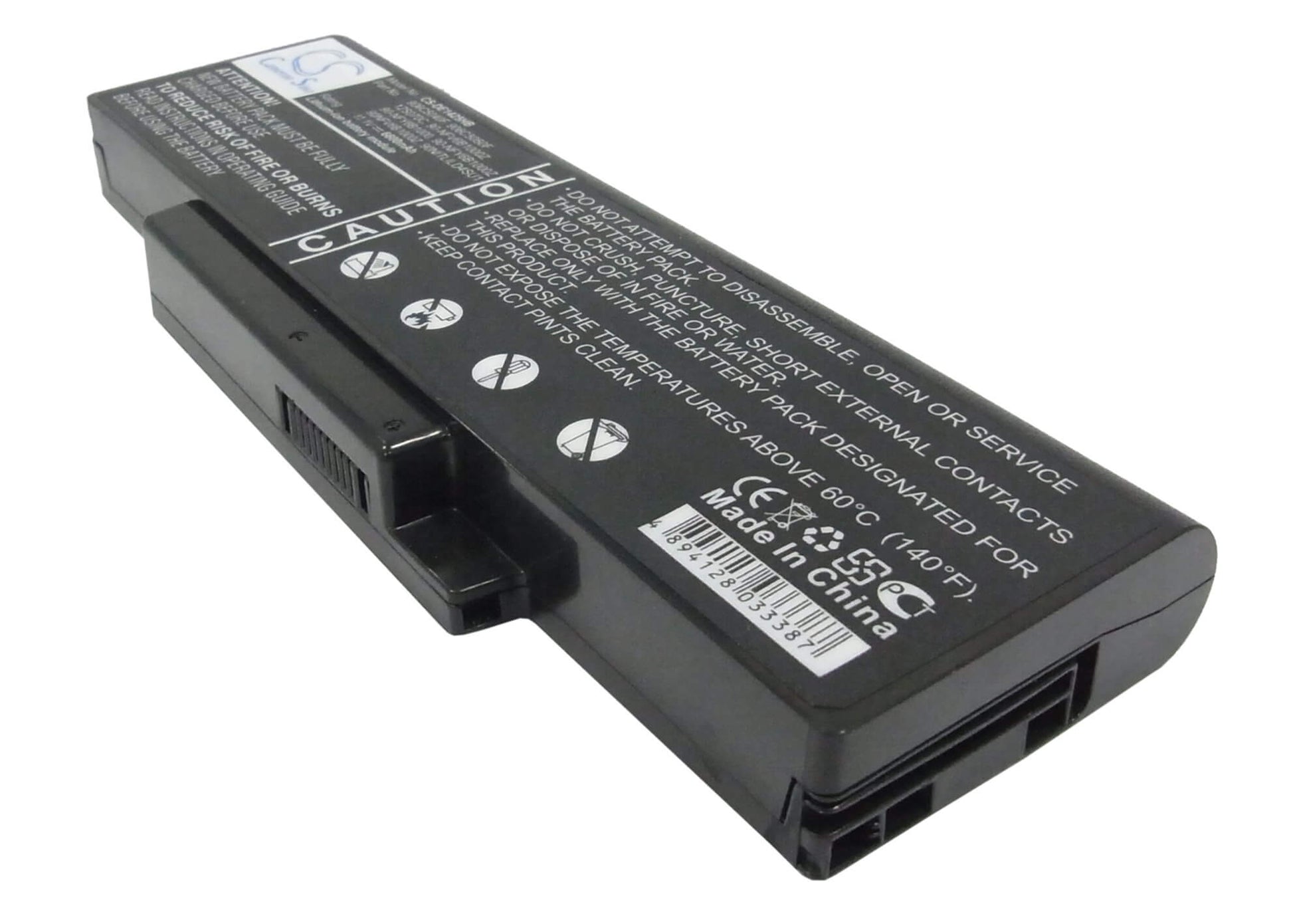 11.1V, 6600mAh, Li-ion Battery fits Dell, Inspiron 1425, Inspiron 1427, 73.26Wh