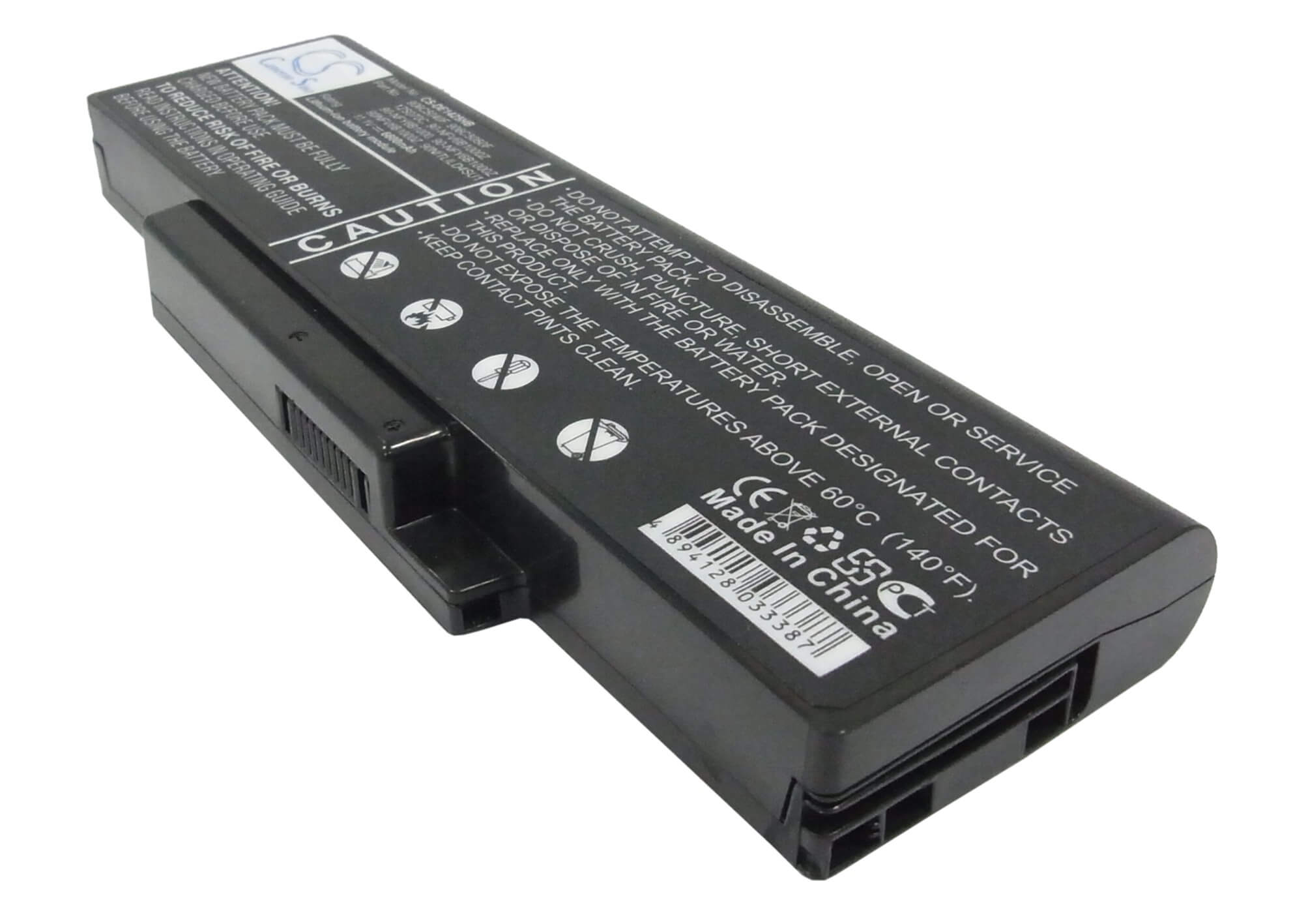 11.1V, 6600mAh, Li-ion Battery fits Dell, Inspiron 1425, Inspiron 1427, 73.26Wh