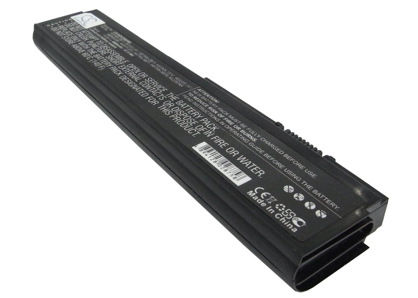 10.8V, 4400mAh, Li-ion Battery fits Hp, Pavilion Dv3000, Pavilion Dv3000/ Ct, 47.52Wh