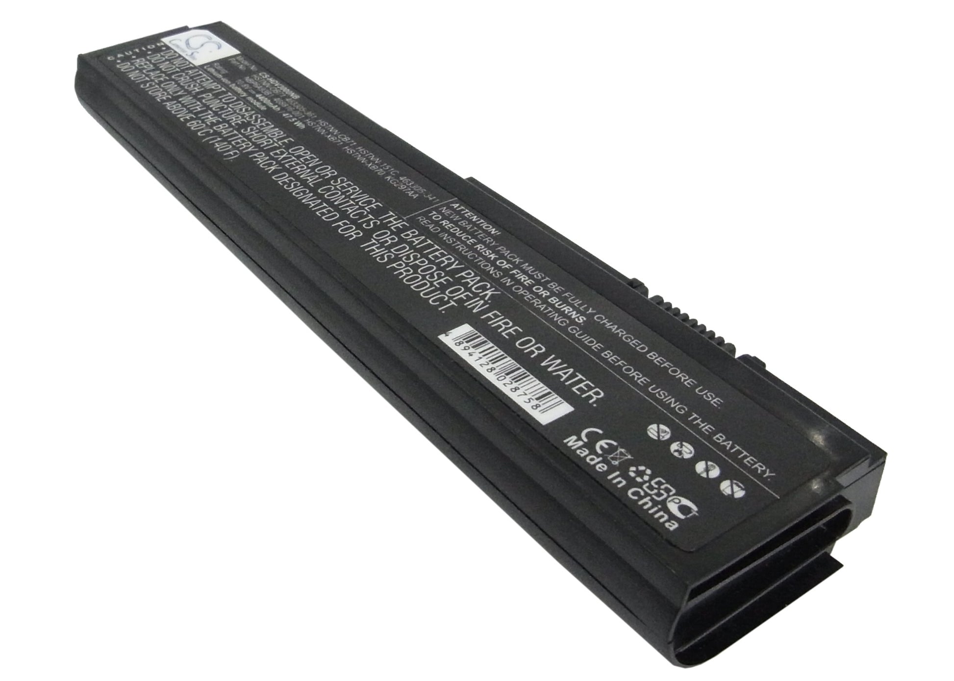 10.8V, 4400mAh, Li-ion Battery fits Hp, Pavilion Dv3000, Pavilion Dv3000/ Ct, 47.52Wh