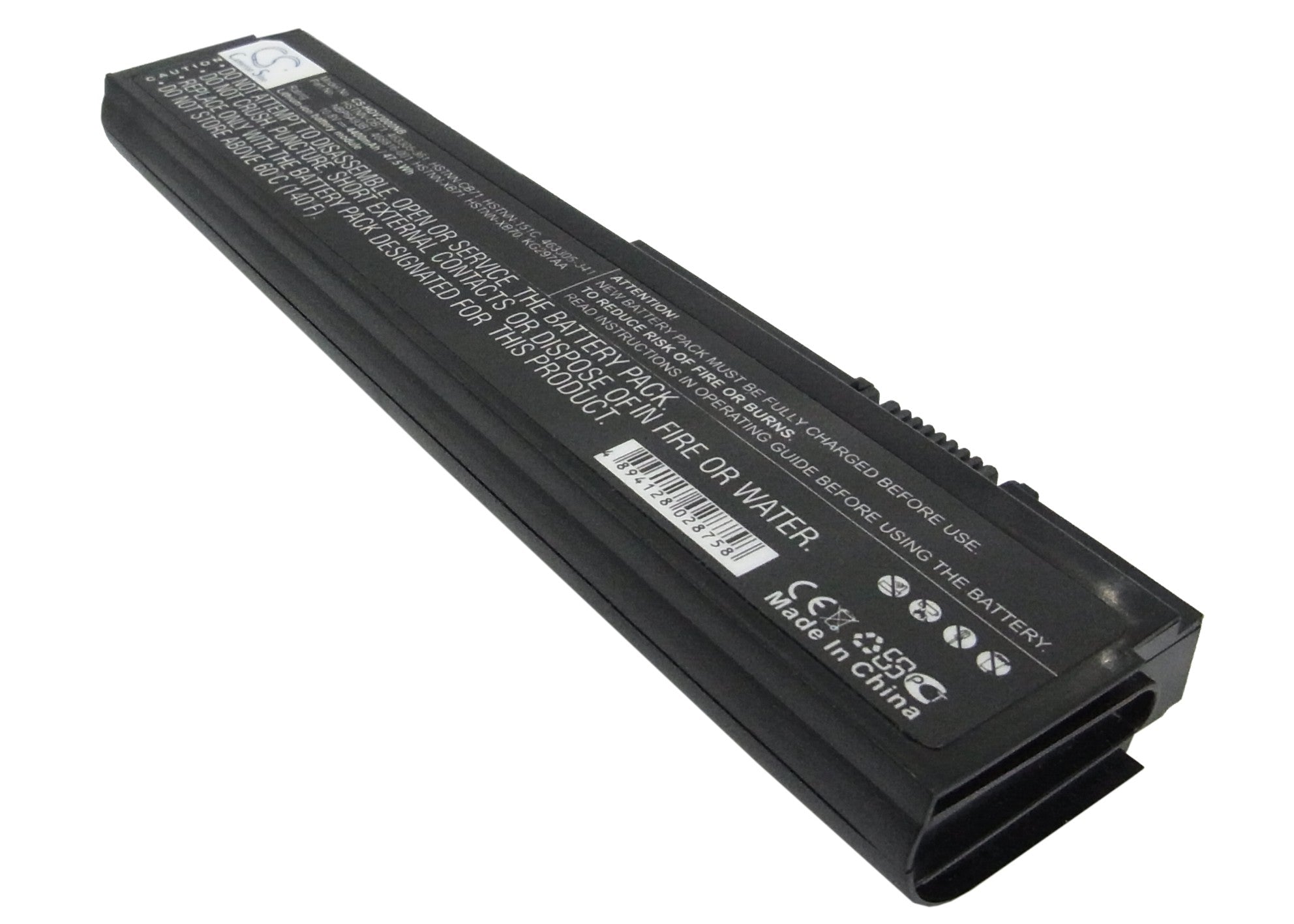 10.8V, 4400mAh, Li-ion Battery fits Hp, Pavilion Dv3000, Pavilion Dv3000/ Ct, 47.52Wh