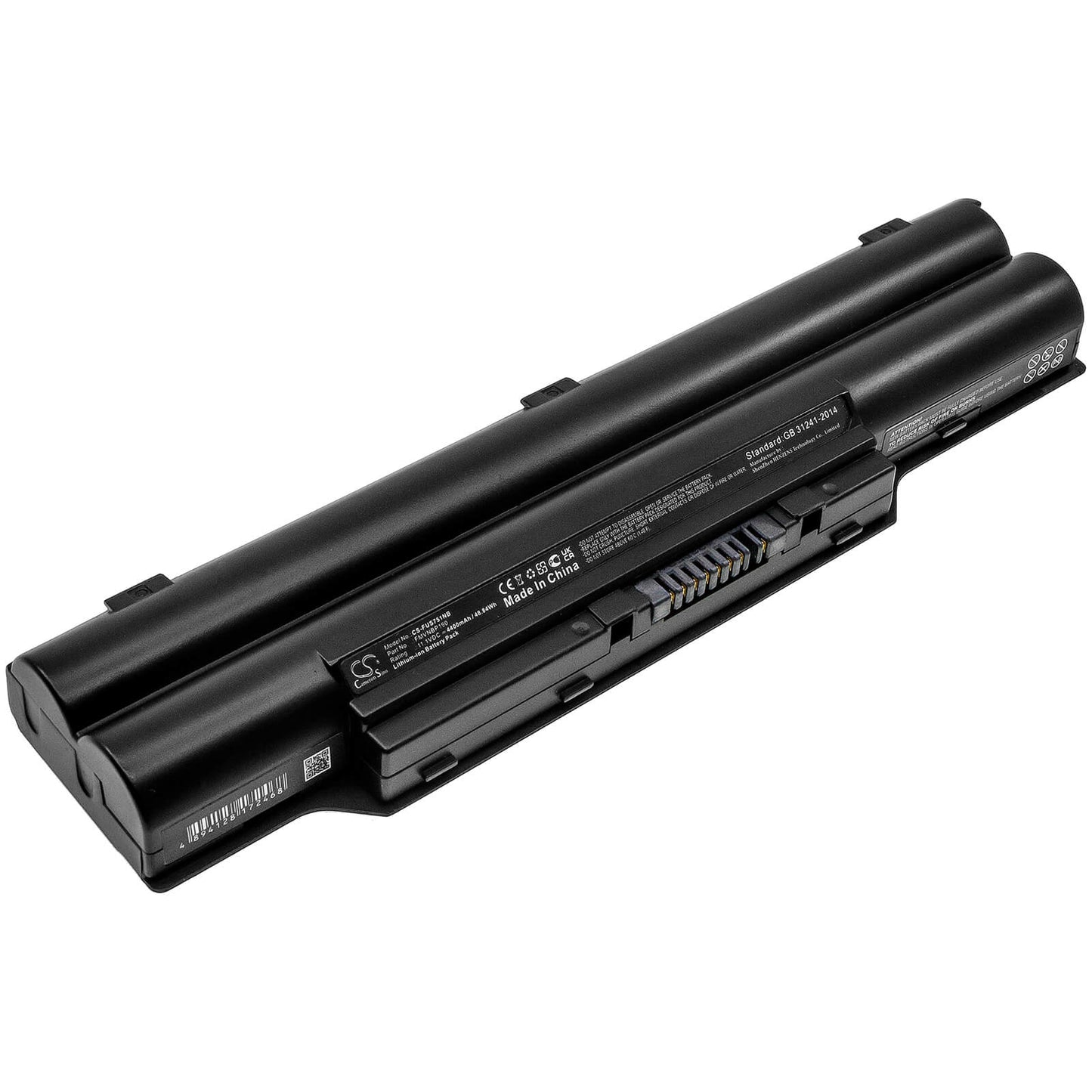 11.1V, 4400mAh, Li-ion Battery fits Fujitsu, Ah52/ct, Ah52/da, 48.84Wh