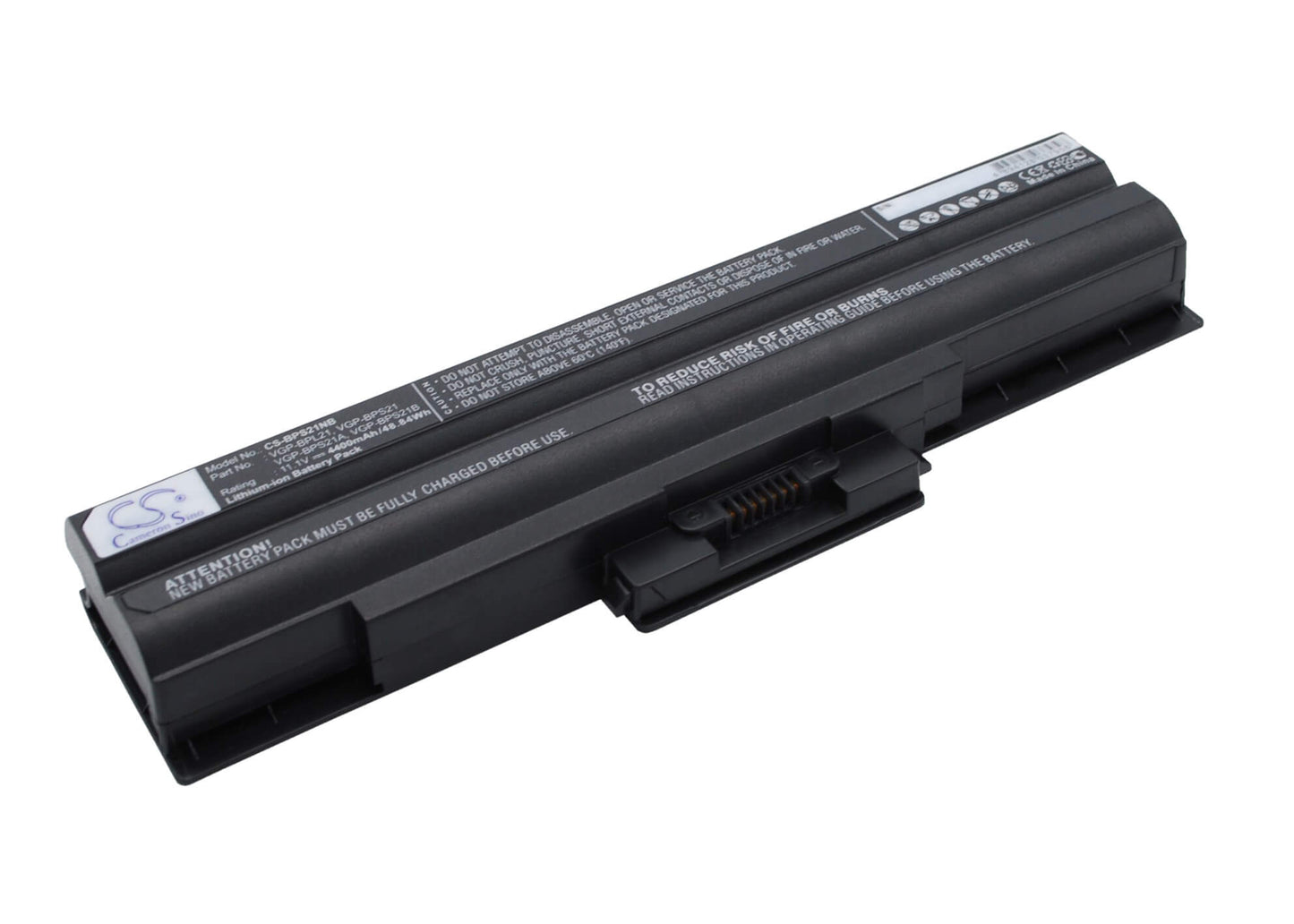 Black, 11.1V, 4400mAh, Li-ion Battery fits Sony, Aio Vpcf11jfx/b Vaio Vpcf11m1e, Pcg-61411l, 48.84Wh