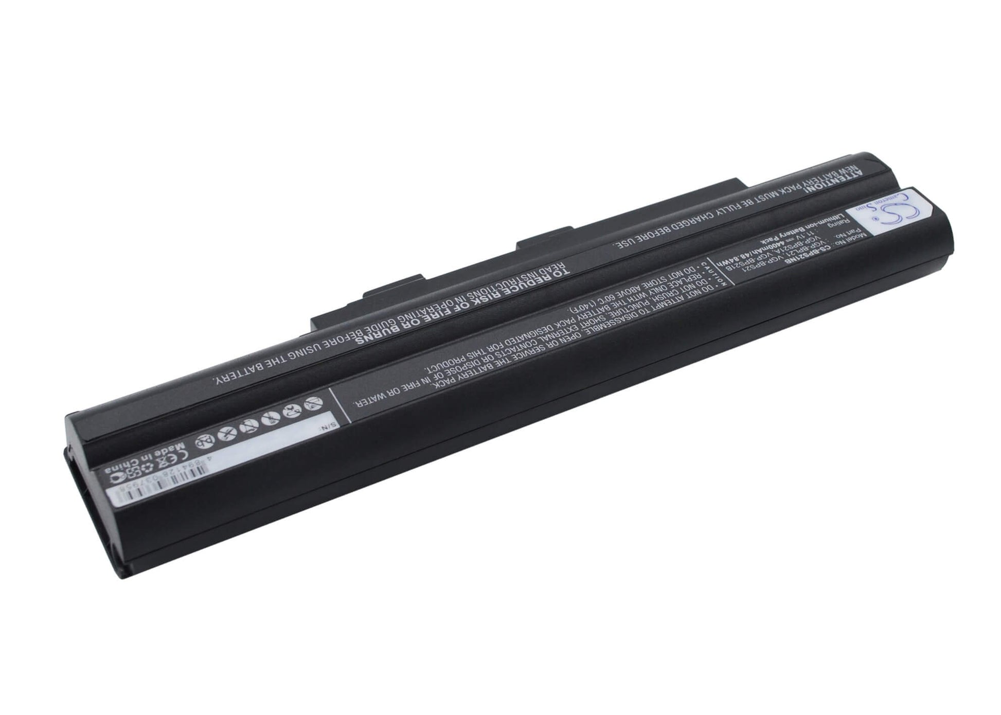 Black, 11.1V, 4400mAh, Li-ion Battery fits Sony, Aio Vpcf11jfx/b Vaio Vpcf11m1e, Pcg-61411l, 48.84Wh