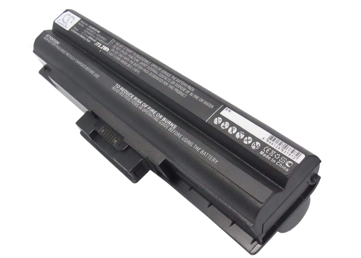 Black, 11.1V, 6600mAh, Li-ion Battery fits Sony, Aio Vpcf11jfx/b Vaio Vpcf11m1e, Pcg-81311l, 73.26Wh