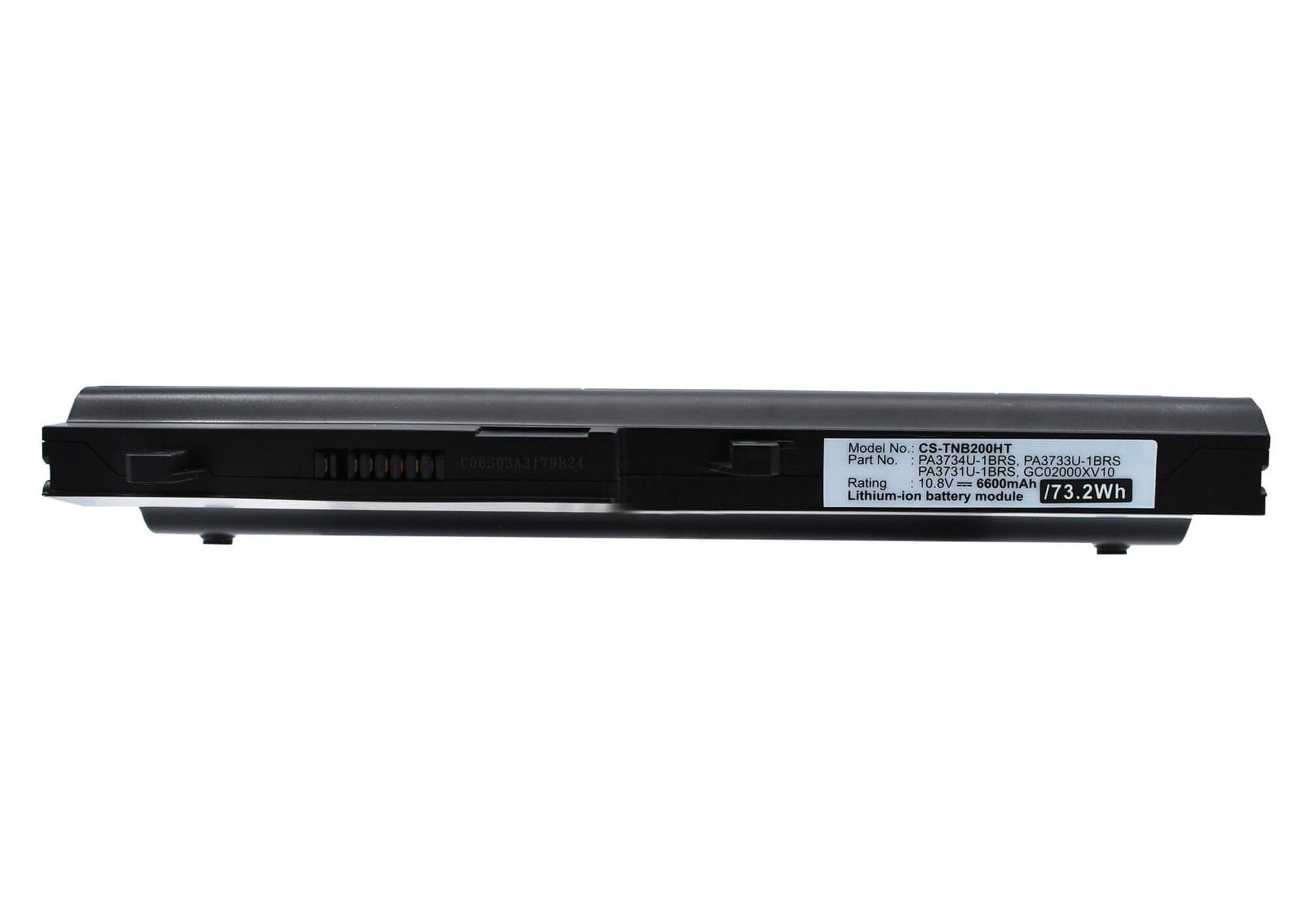 Black, 10.8V, 6600mAh, Li-ion Battery fits Toshiba, Dynabook Ux/ 23jbr, Dynabook Ux/ 23jwh, 71.28Wh