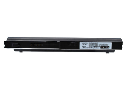 Black, 10.8V, 6600mAh, Li-ion Battery fits Toshiba, Dynabook Ux/ 23jbr, Dynabook Ux/ 23jwh, 71.28Wh