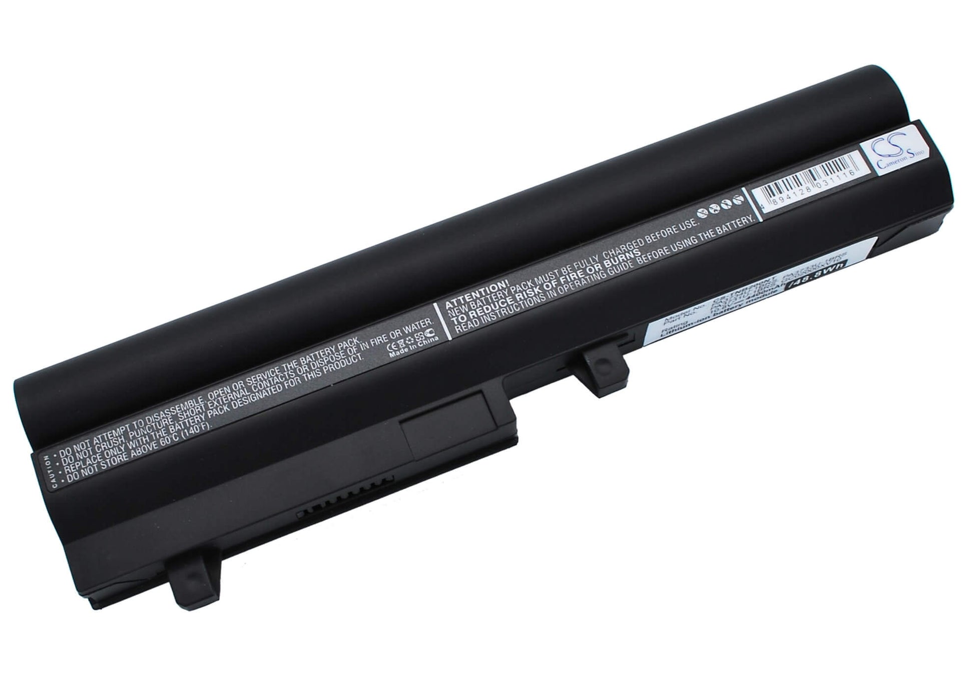 Black, 10.8V, 4400mAh, Li-ion Battery fits Toshiba, Dynabook Ux/ 23jbr, Dynabook Ux/ 23jwh, 47.52Wh