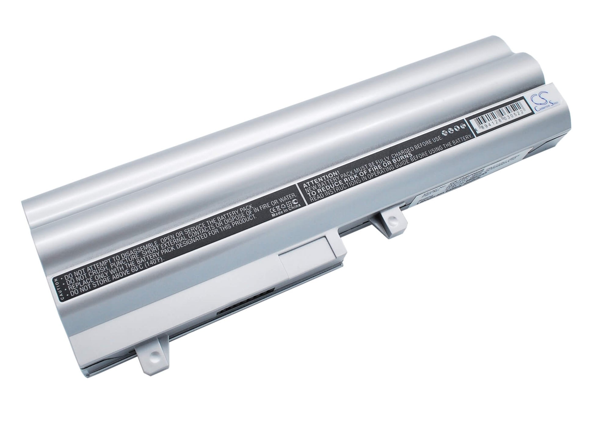 Silver, 10.8V, 6600mAh, Li-ion Battery fits Toshiba, Dynabook Ux/ 23jbr, Dynabook Ux/ 23jwh, 71.28Wh