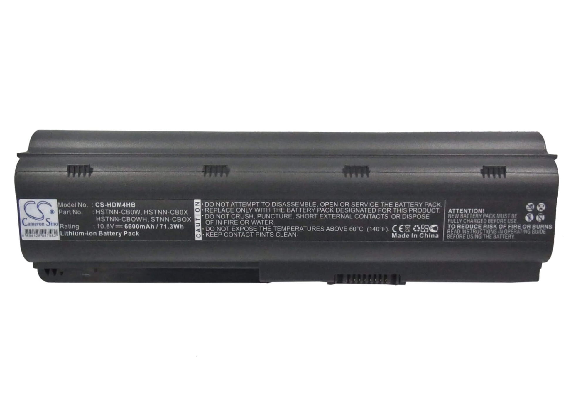 10.8V, 6600mAh, Li-ion Battery fits Hp, 62-100ee, Envy 15-1100, 71.28Wh