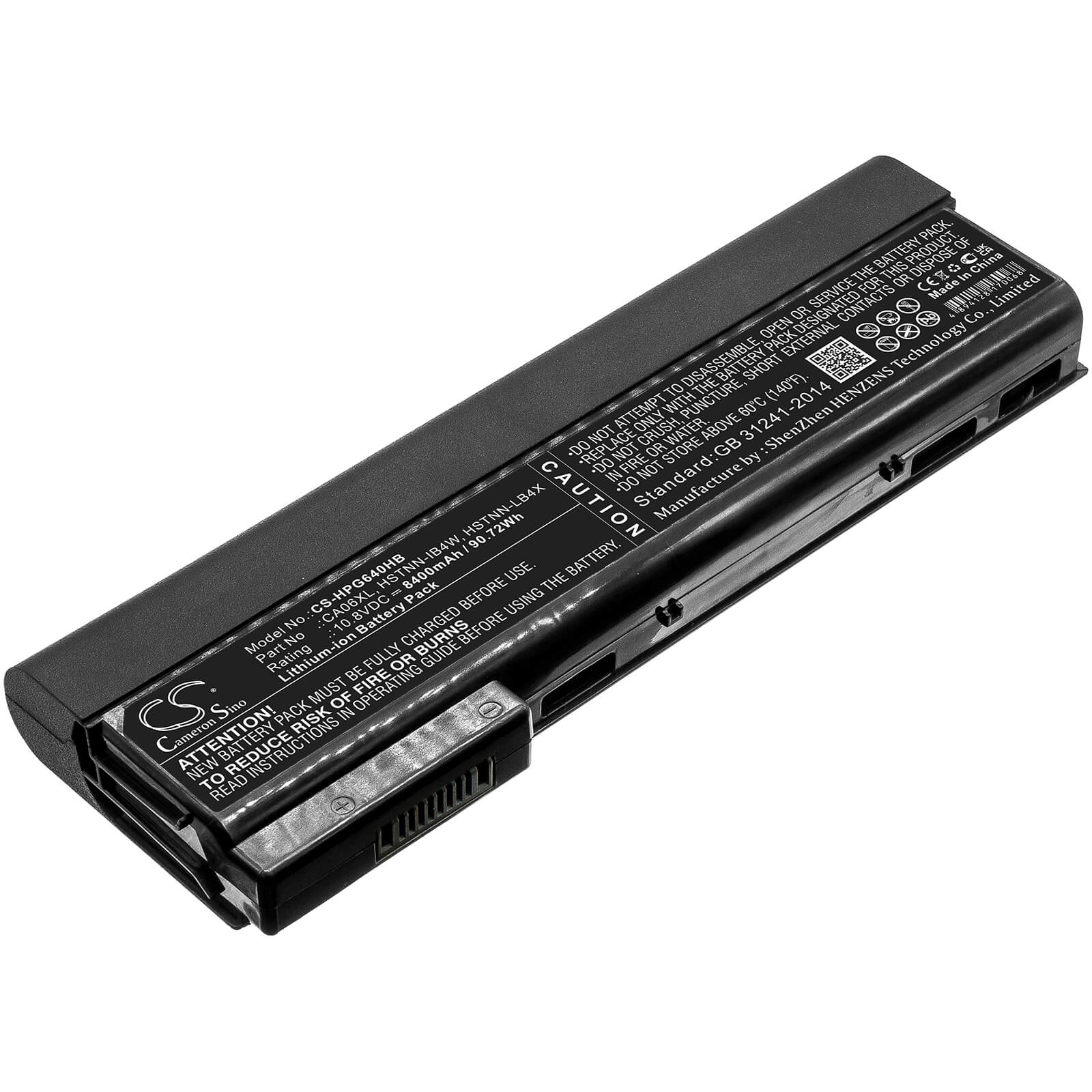 10.8V, 8400mAh, Li-ion Battery fits Hp, D9r52av, H5g74e, 90.72Wh