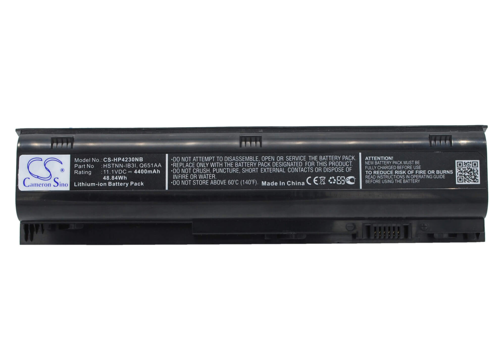 11.1V, 4400mAh, Li-ion Battery fits Hp, Probook 4230s, 48.84Wh