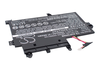 11.4V, 4200mAh, Li-Polymer Battery fits Asus, Transformer Book Flip Tp500la, Transformer Book Flip Tp500lb, 47.88Wh