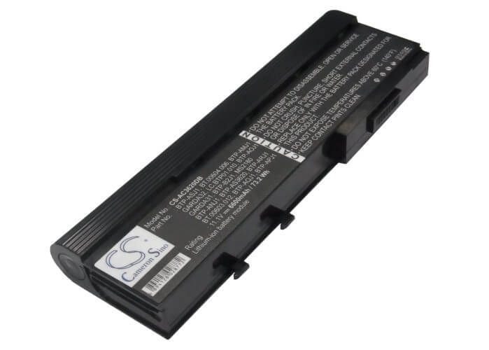 11.1V, 6600mAh, Li-ion Battery fits Acer, Aspire 2420, Aspire 2920, 73.26Wh