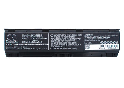 10.8V, 6600mAh, Li-ion Battery fits Toshiba, Dynabook Qosmio T752, Dynabook Qosmio T752/t, 71.28Wh