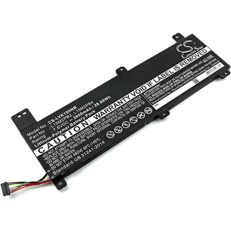 7.6V, 3800mAh, Li-Polymer Battery fits Lenovo, 80sl0038ax, Chromebook 100s, 28.88Wh