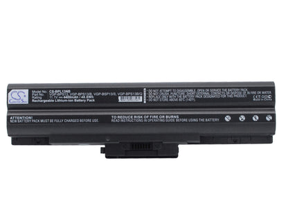 11.1V, 4400mAh, Li-ion Battery fits Sony, Vaio, Vaio Vgn-sr290jtj, 48.84Wh