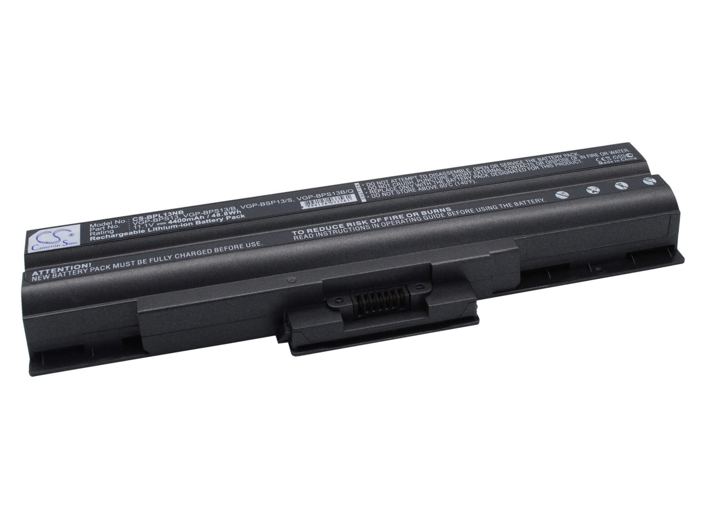 11.1V, 4400mAh, Li-ion Battery fits Sony, Vaio, Vaio Vgn-sr290jtj, 48.84Wh