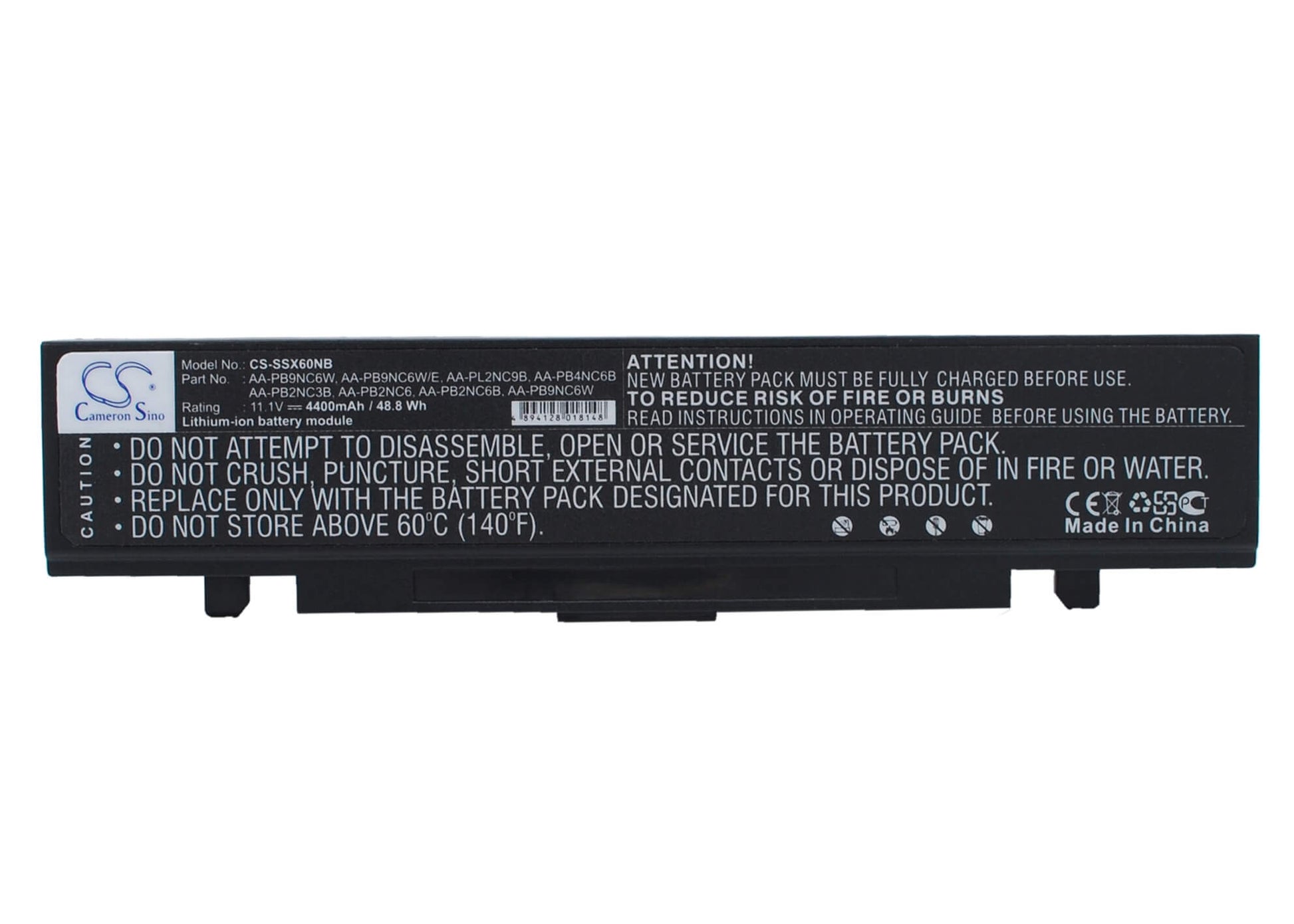 11.1V, 4400mAh, Li-ion Battery fits Samsung, M60 Aura T5450 Chartiz, M60 Aura T7500 Calipa, 48.84Wh