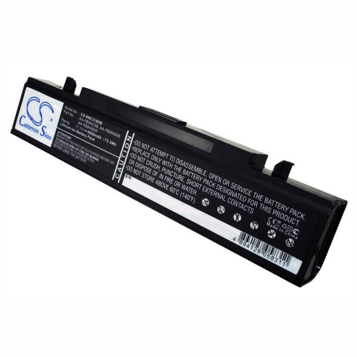Black, 11.1V, 6600mAh, Li-ion Battery fits Samsung, Np-540-js03au, Np-np-r540, 73.26Wh