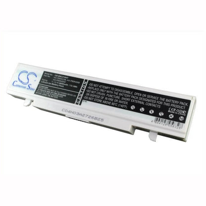 White, 11.1V, 6600mAh, Li-ion Battery fits Samsung, Np-540-js03au, Np-np-r540, 73.26Wh