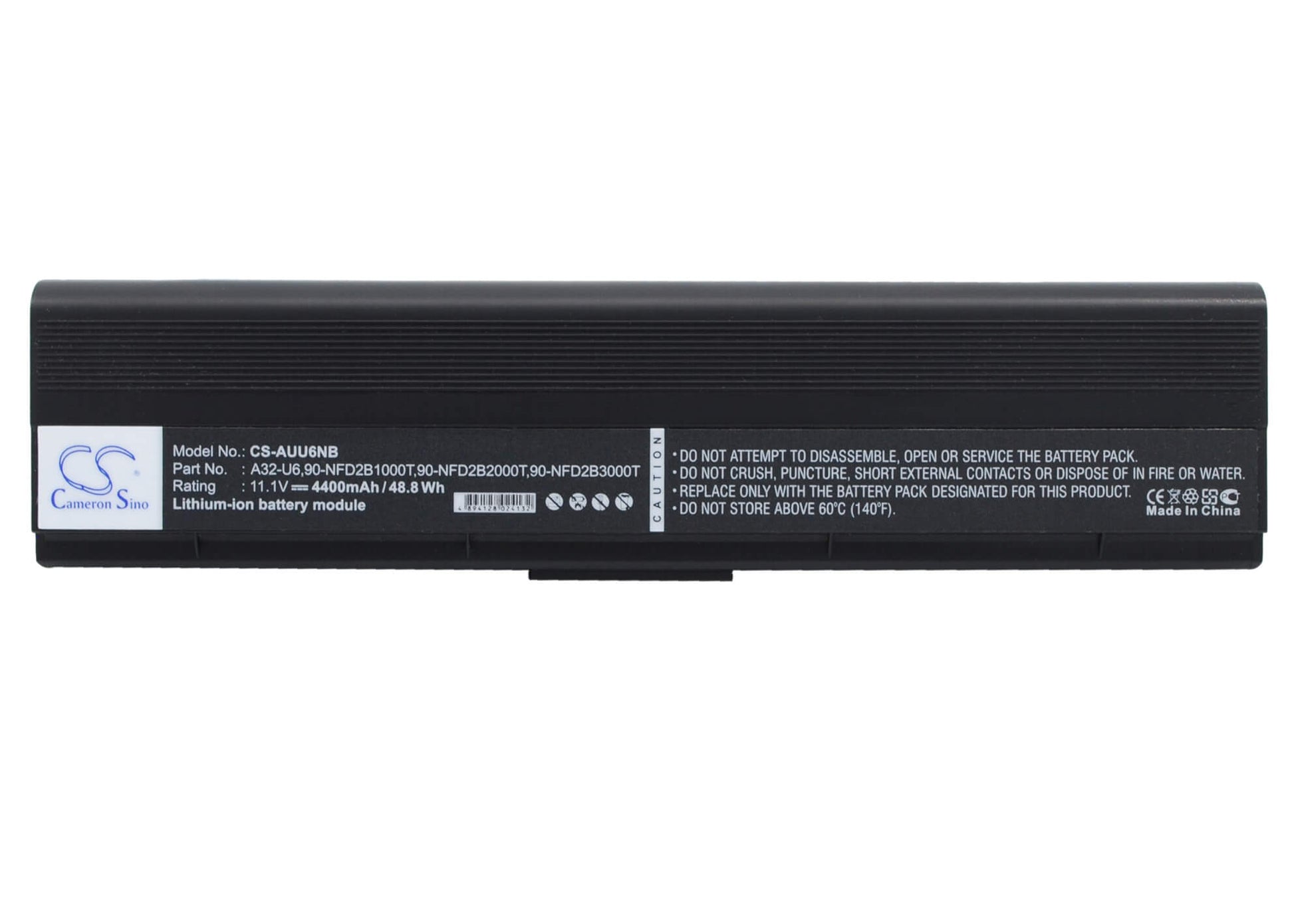 11.1V, 4400mAh, Li-ion Battery fits Asus, Lamborghini Vx3, U6, 48.84Wh
