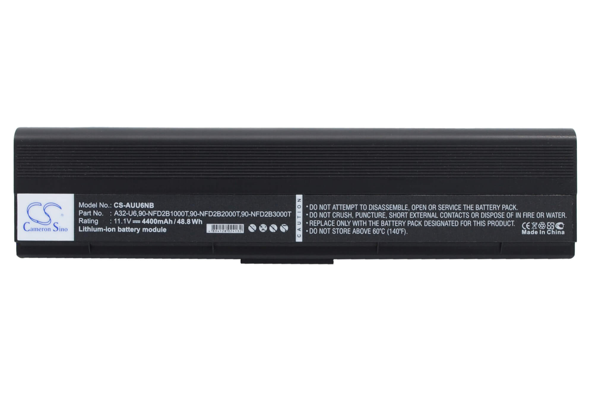 11.1V, 4400mAh, Li-ion Battery fits Asus, Lamborghini Vx3, U6, 48.84Wh
