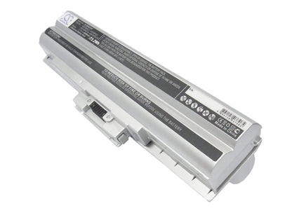 Silver, 11.1V, 6600mAh, Li-ion Battery fits Sony, Aio Vpcf11jfx/b Vaio Vpcf11m1e, Pcg-81311l, 73.26Wh