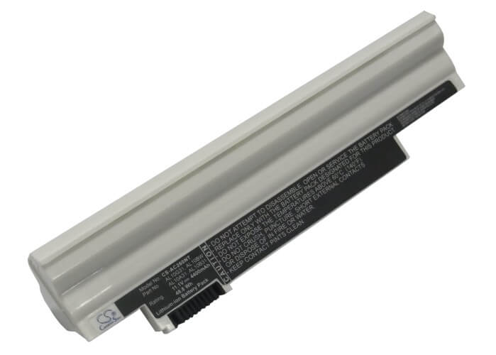White, 11.1V, 4400mAh, Li-ion Battery fits Emachines, 355-131g16ikk, Em355, 48.84Wh