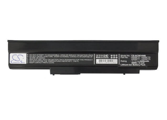 11.1V, 4400mAh, Li-ion Battery fits Emachine, E528, E528-2221, 48.84Wh