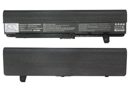 11.1V, 4400mAh, Li-ion Battery fits Acer, Travelmate 3000, 48.84Wh