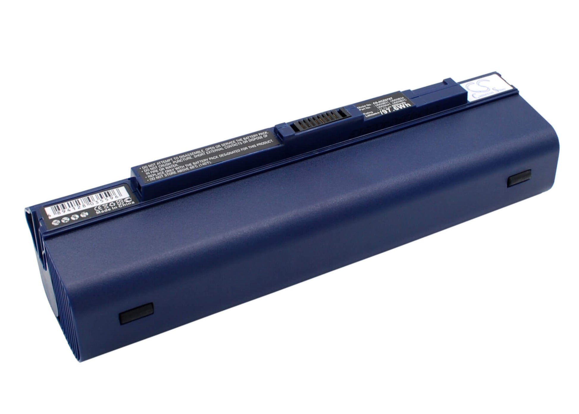 Blue, 11.1V, 8800mAh, Li-ion Battery fits Acer, Aspire One 531, Aspire One 751, 97.68Wh
