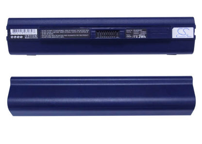 Blue, 11.1V, 6600mAh, Li-ion Battery fits Acer, Aspire One 531, Aspire One 751, 73.26Wh