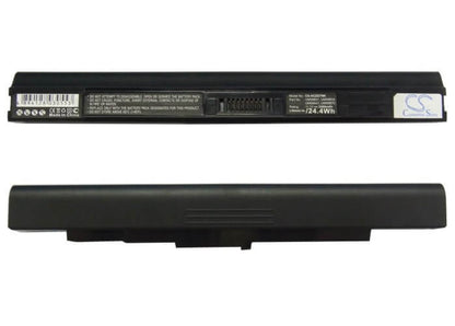 Black, 11.1V, 2200mAh, Li-ion Battery fits Acer, Aspire One 531, Aspire One 751, 24.42Wh