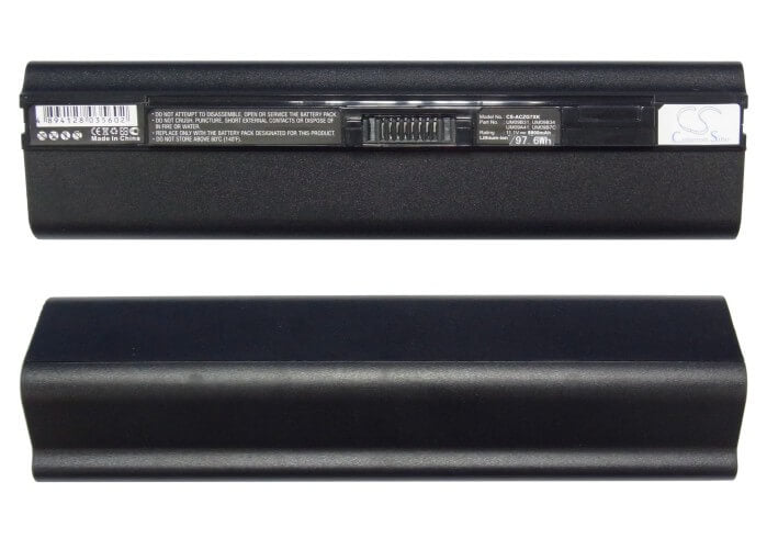 Black, 11.1V, 8800mAh, Li-ion Battery fits Acer, Aspire One 531, Aspire One 751, 97.68Wh