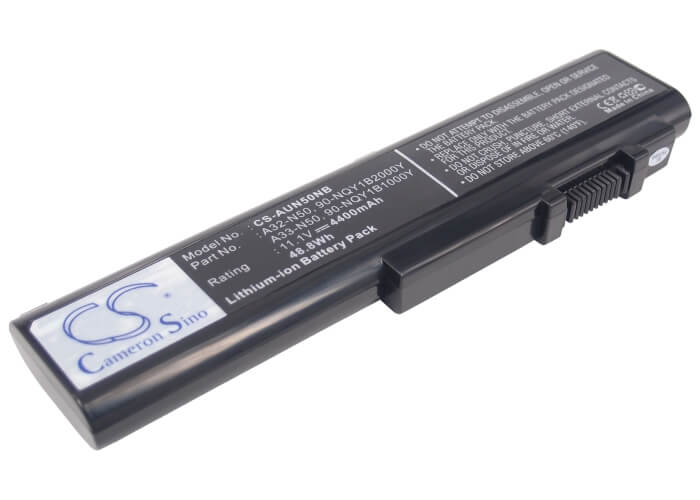 11.1V, 4400mAh, Li-ion Battery fits Asus, N50, N50a, 48.84Wh