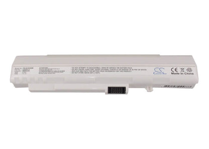 White, 11.1V, 6600mAh, Li-ion Battery fits Acer, Aspire One, Aspire One 531h, 73.26Wh